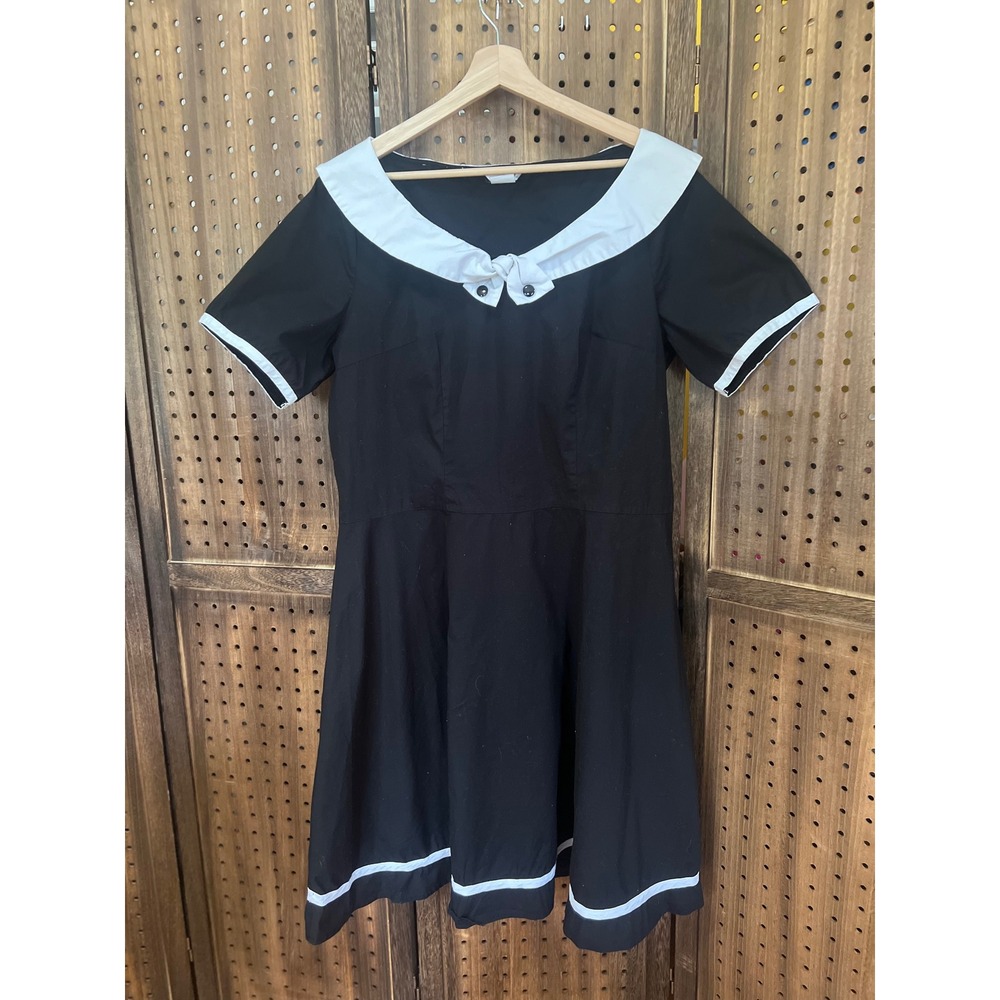 Chic Star Amber Middaugh 2014 Black White Nautical Dress Size 20 Retro Pin Up